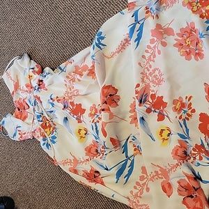 Shinestar backless floral maxi dress summer